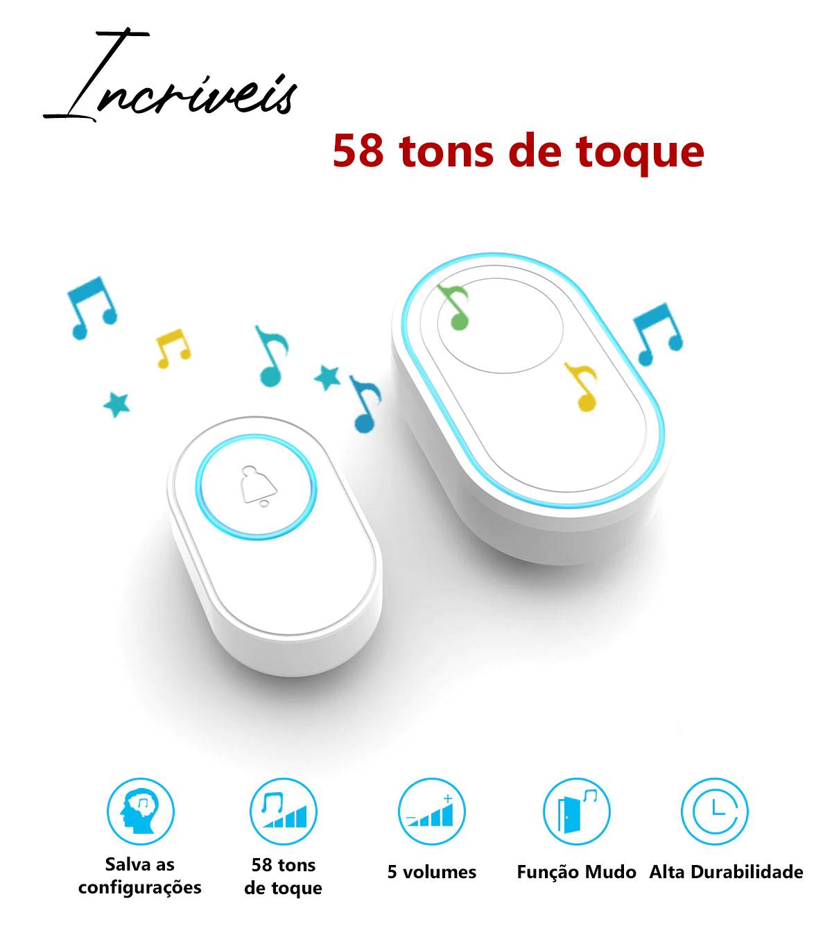 Campainha Sem Fio Inteligente/SoundCampain - Electshop