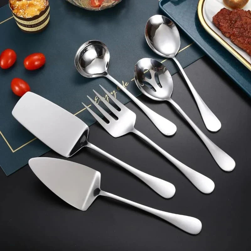 Kit Utensílios de Cozinha 6 Peças Inox Dourado - Electshop