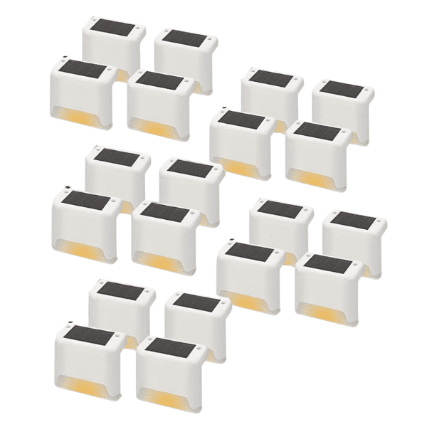 Kit Iluminação Solar Deck Escadas Muro Corrimão [Instalação Fácil]