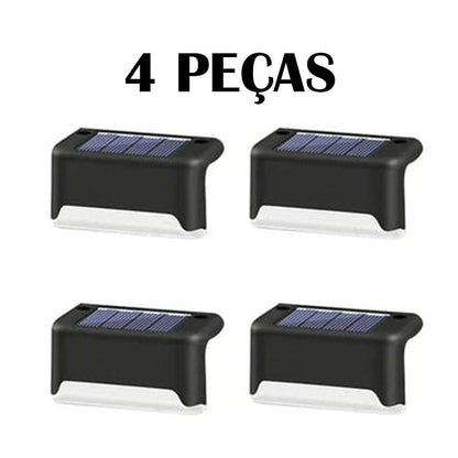 Kit Iluminação Solar Deck Escadas Muro Corrimão [Instalação Fácil]