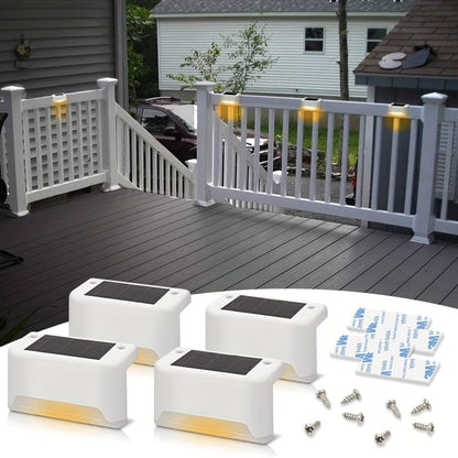 Kit Iluminação Solar Deck Escadas Muro Corrimão [Instalação Fácil]