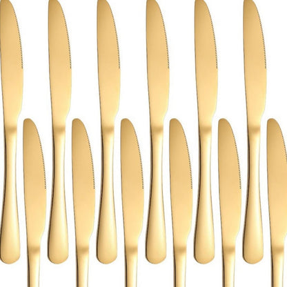 Conjunto 18 Peças Talheres Ouro De Aço Inox - LuxCutlery 18K